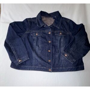 Avenue Jeans Jacket Women's Size 30/32 Medium Wash